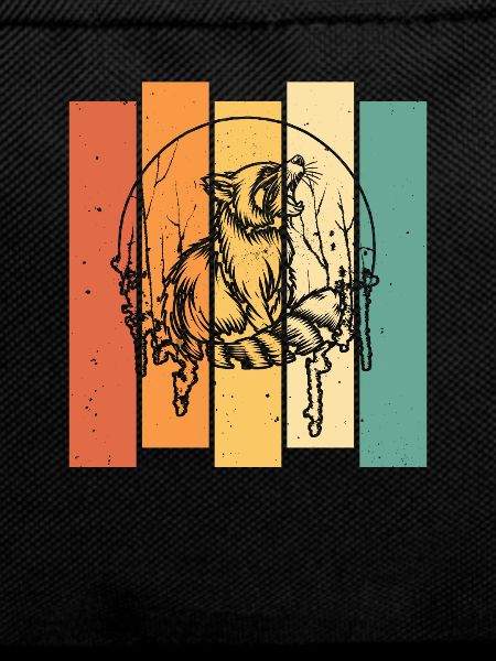 Waschbär Moon Howling