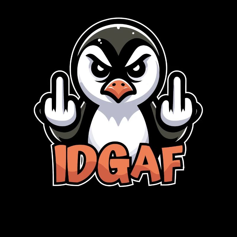 Pinguin Es Ist Mir Scheißegal Idgaf