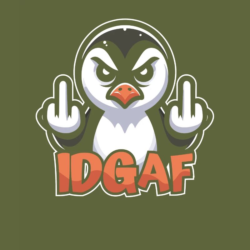 Penguin I don't give a Idgaf