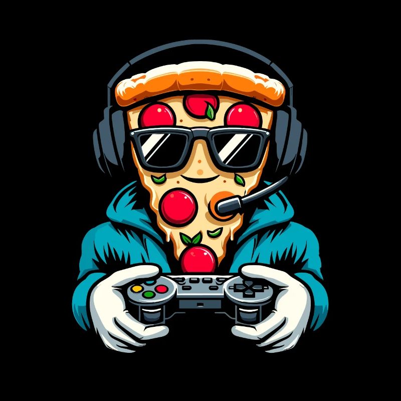 Gamer Gaming Pizza Gaming Controller