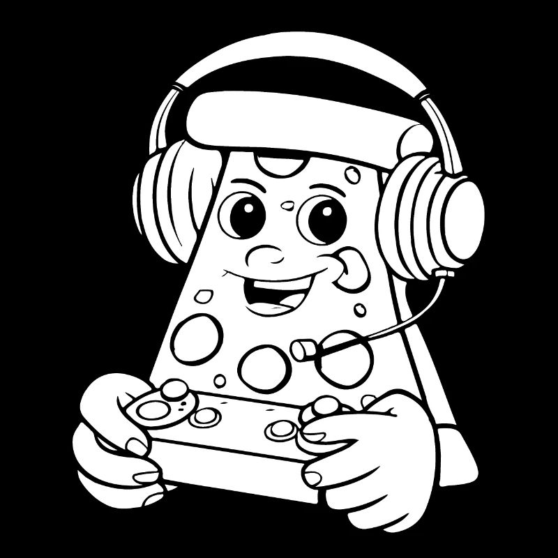 Gamer Gaming Pizza Gaming Controller