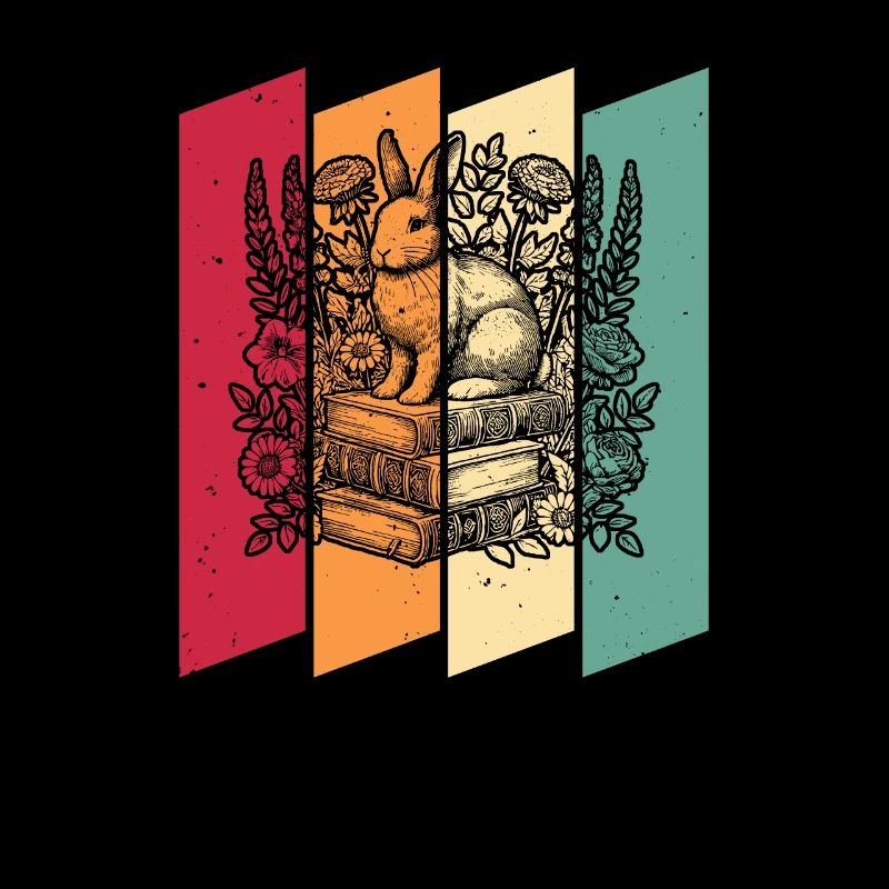 Bunny Rabbit Flower Book Reader