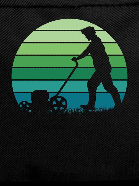 Lawn mower mowing