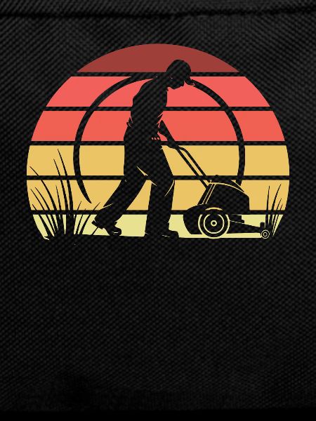 Lawn mower mowing
