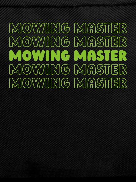 Lawn mower mowing