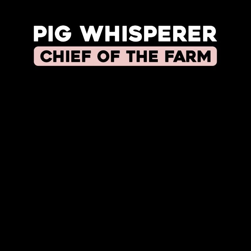 Éleveur de porcs Chef de la ferme