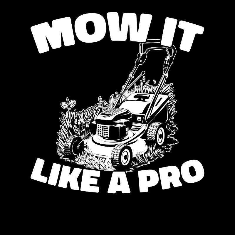 Lawn mower mowing