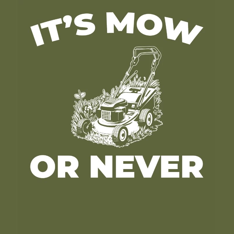 Lawn mower mowing
