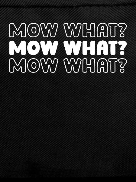 Lawn mower mowing