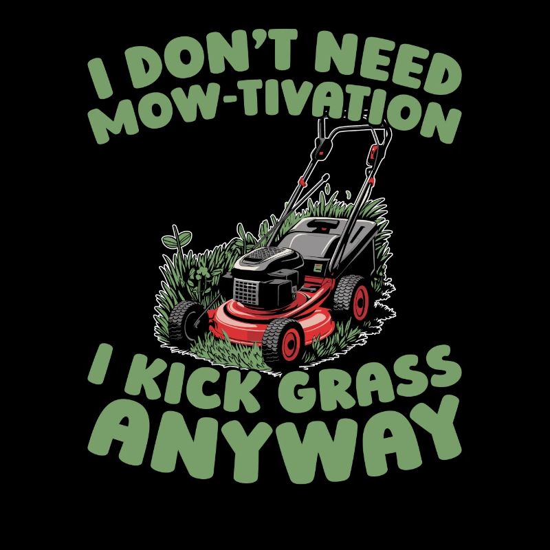 Lawn mower mowing
