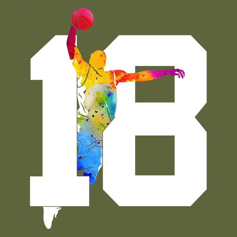 NUMBER 18 BASKETBALL 18TH BIRTHDAY