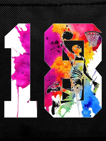 18TH BIRTHDAY BASKETBALL NUMBER 18