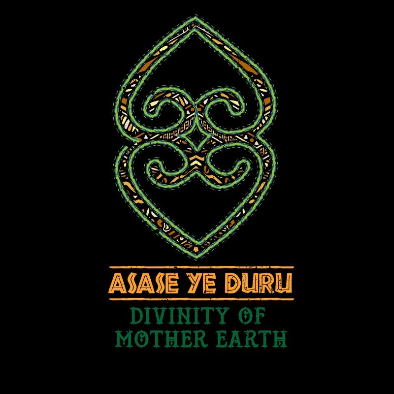 Black History Asase Ye Duru Divinity Symbol print