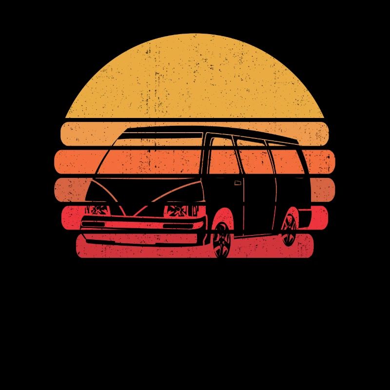 Retro Campervan Vintage Caravan Camping Van
