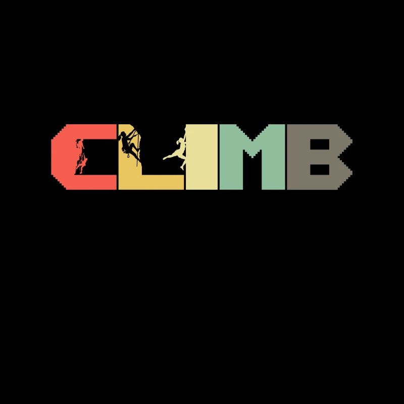 Retro Klettern Geschenk I Kletterpark Kletterer