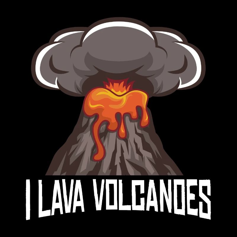 Volcano eruption lava
