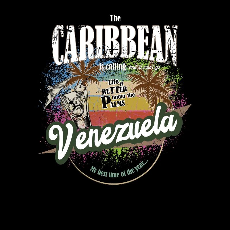 Venezuela vacation travel caribbean gift retro