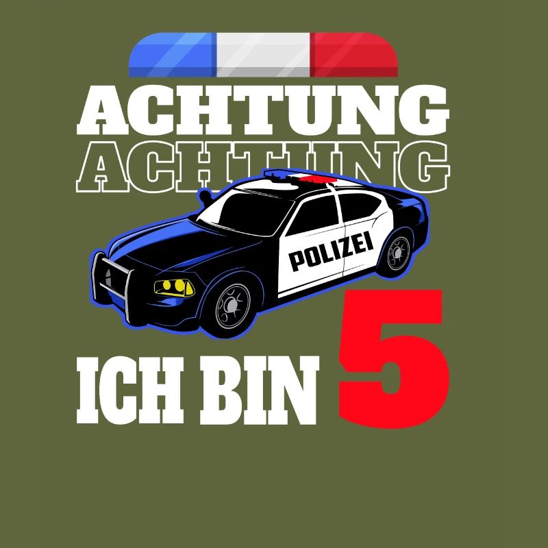 5 Geburtstag Polizei Polizeiauto Junge Geschenk