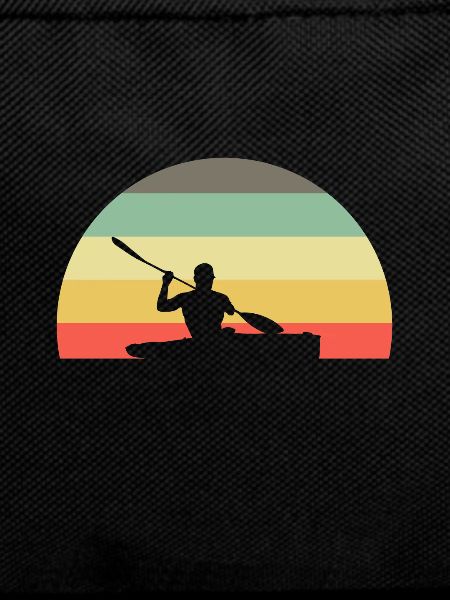 Retro kayak kayak kayaker
