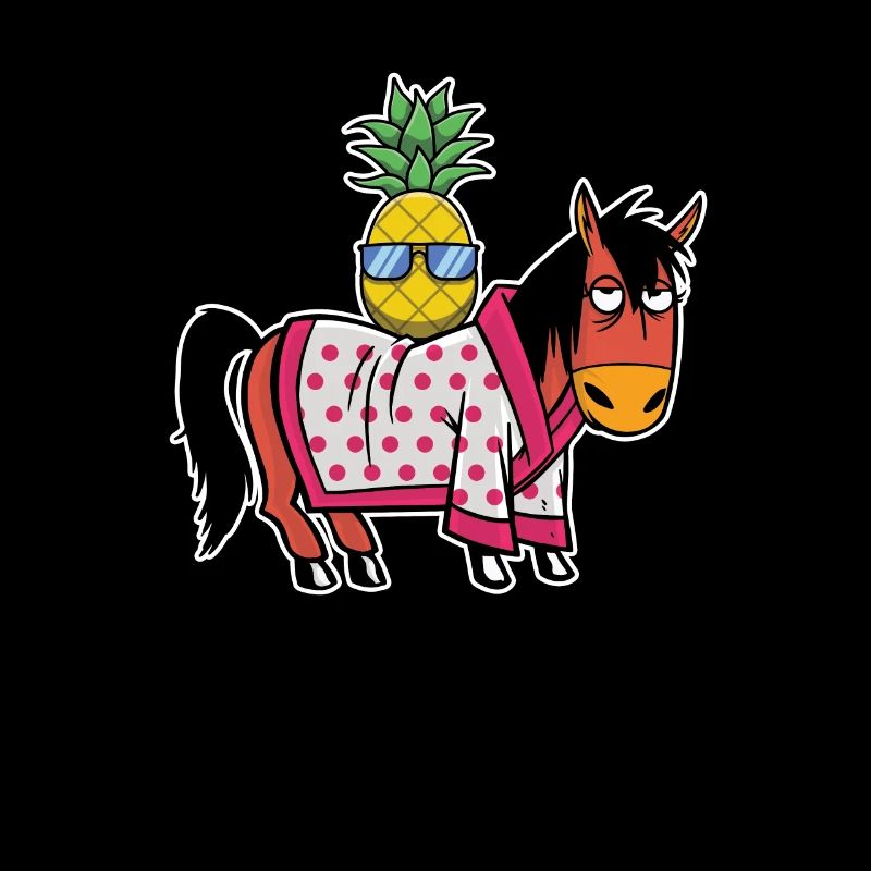 Ananas Hawaii Aloha Pferde Reiten