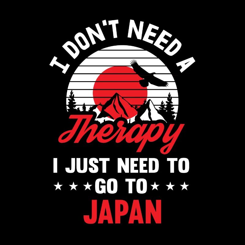 Therapy Japan Japanese Retro Saying Gift