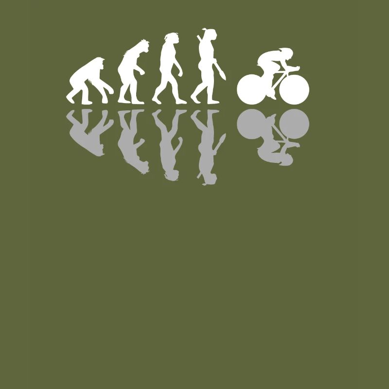 Evolution Rennrad Schatten Fahrrad Biker Geschenk