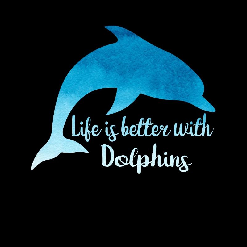 Dolphin T-shirt Blue gift idea