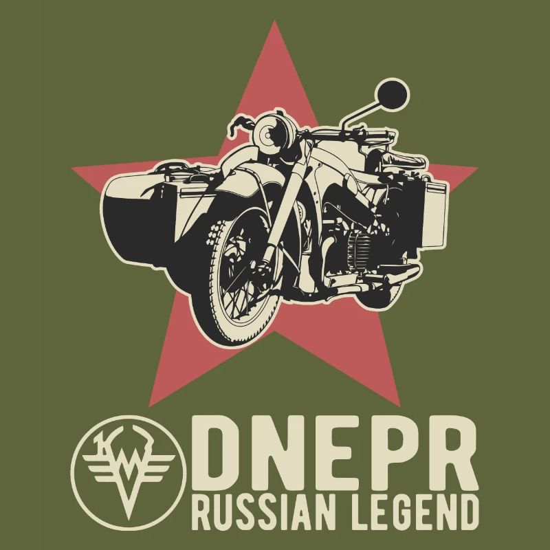Dnepr Russian Legend Logo Motorcycle Team