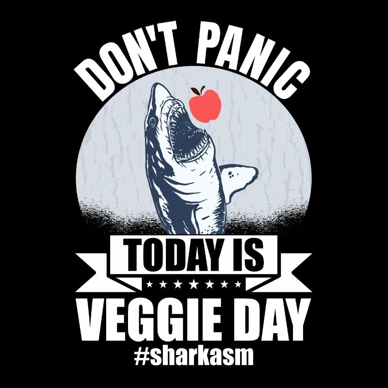 Sarkastischer Hai Veggie Day Spruch Sharkasm