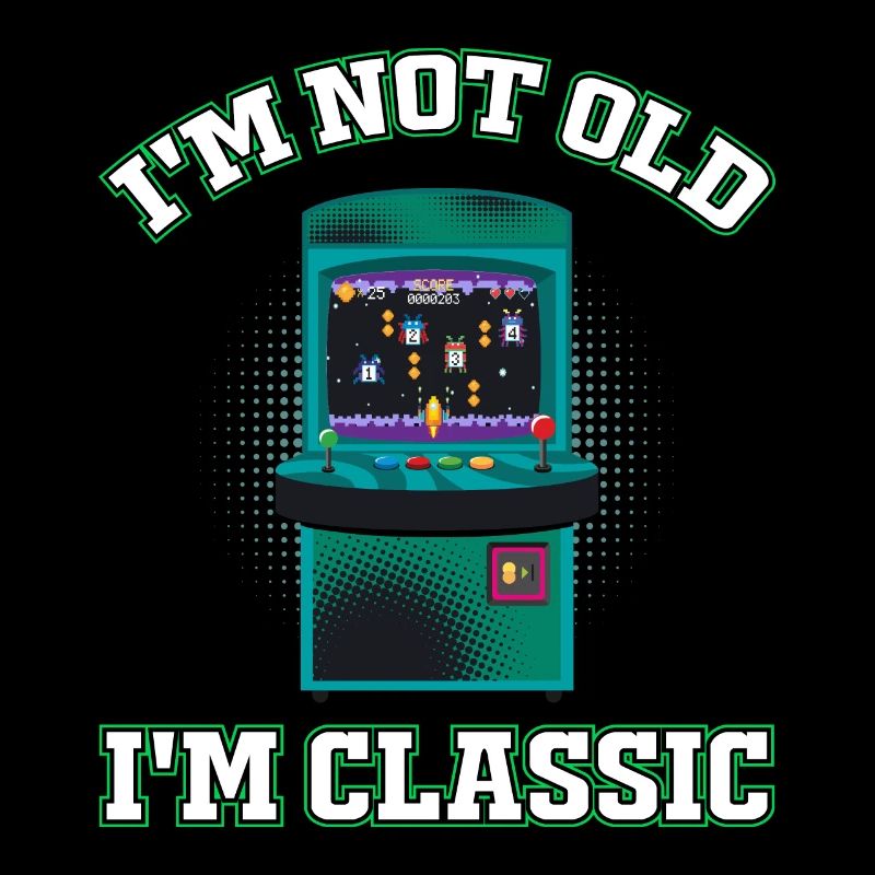 Nicht alt, ich bin klassisch Arcade-Spiele-Konsole