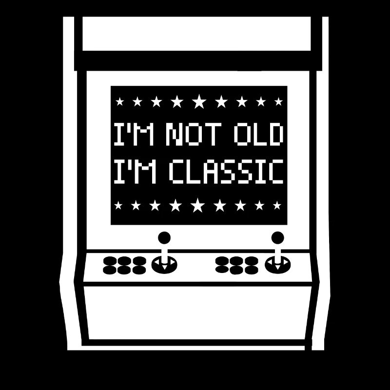 Nicht alt, ich bin klassisch Arcade-Spiele-Konsole