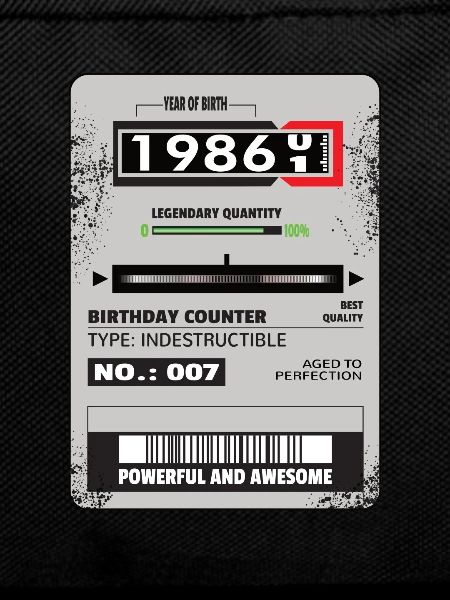 Three-phase meter birthday 1986 gift