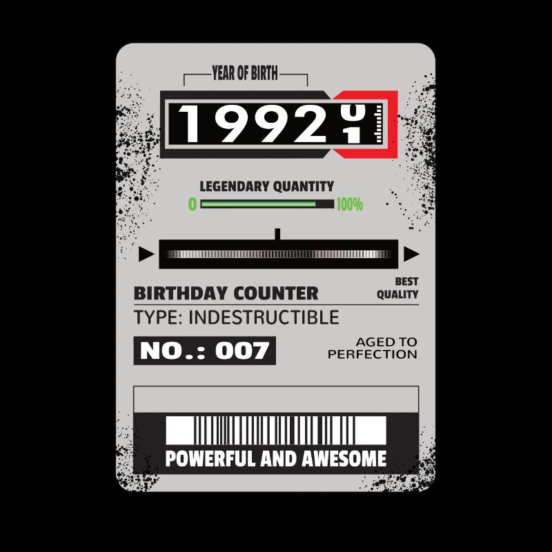 Three-phase meter birthday 1992 Gift