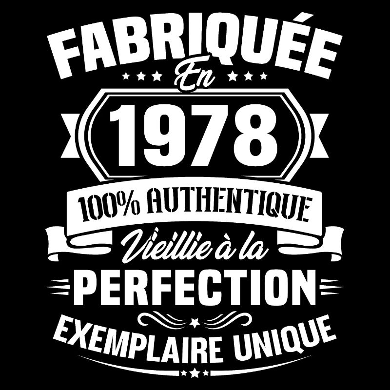Fabriquée en 1978 - Cadeau d'anniversaire 45 ans