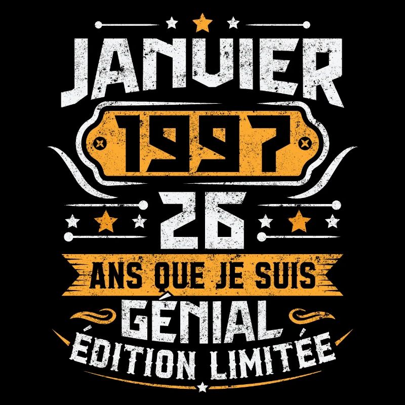 Rétro Cadeau D'anniversaire 26 Ans Janvier 1997