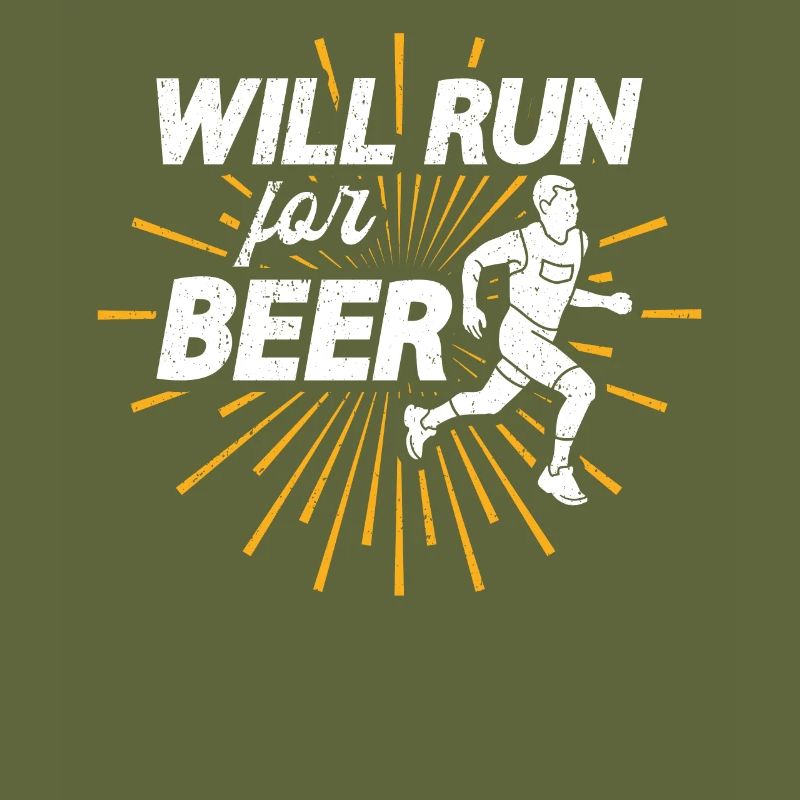 Will Run For Beer Lustige Läufer