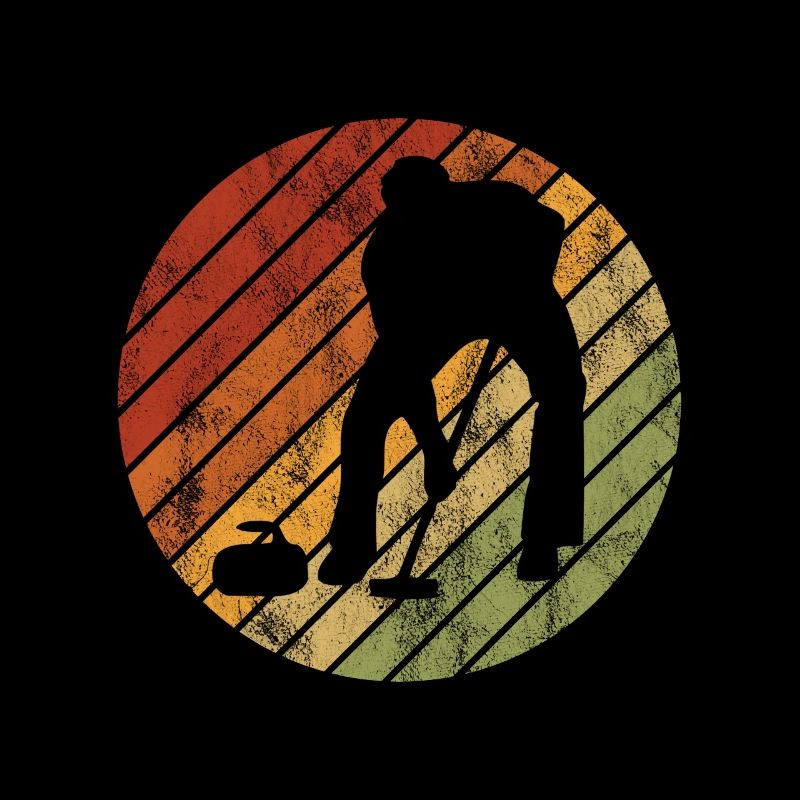 Curling sur glace Curling Retro Cadeau