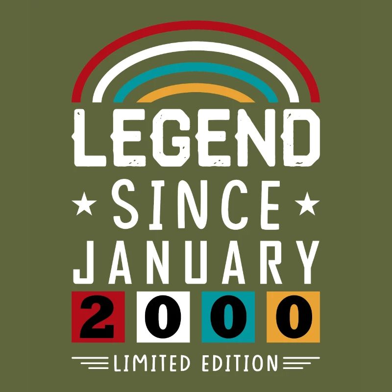 2000 Legend Since Birthday Gift January