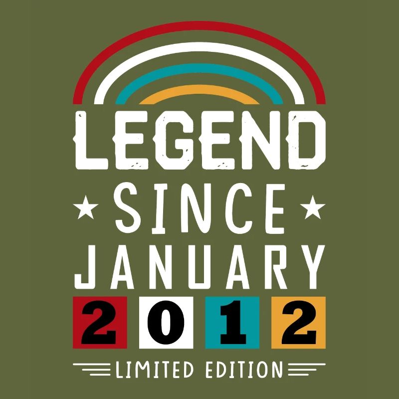 2012 Legend Since Birthday Gift Janvier