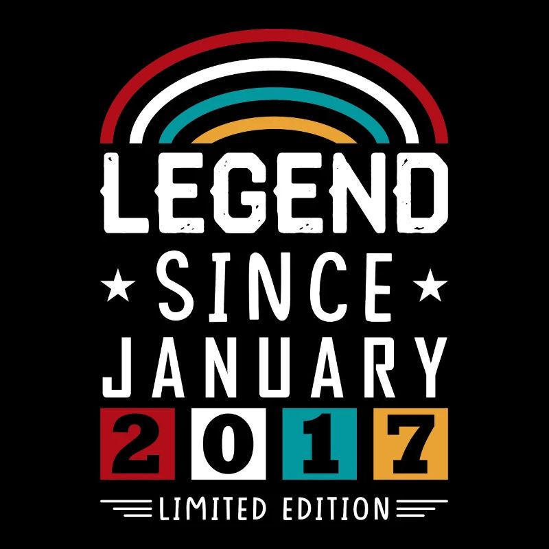 2017 Legend Since Birthday Gift January
