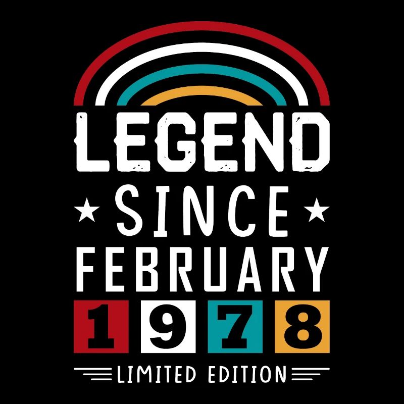 1978 Legend Since Birthday Gift February
