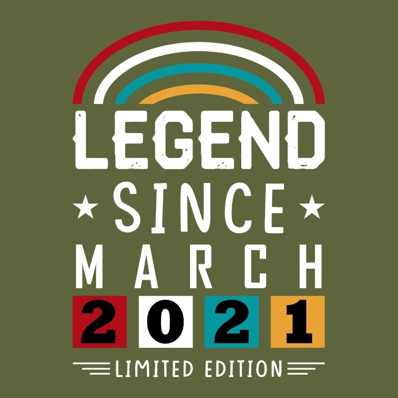 2021 Legend Since Birthday Gift March