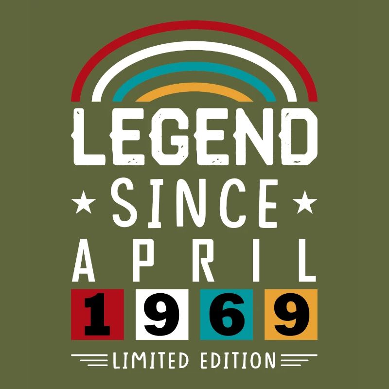 1969 Legend Since Birthday Gift April