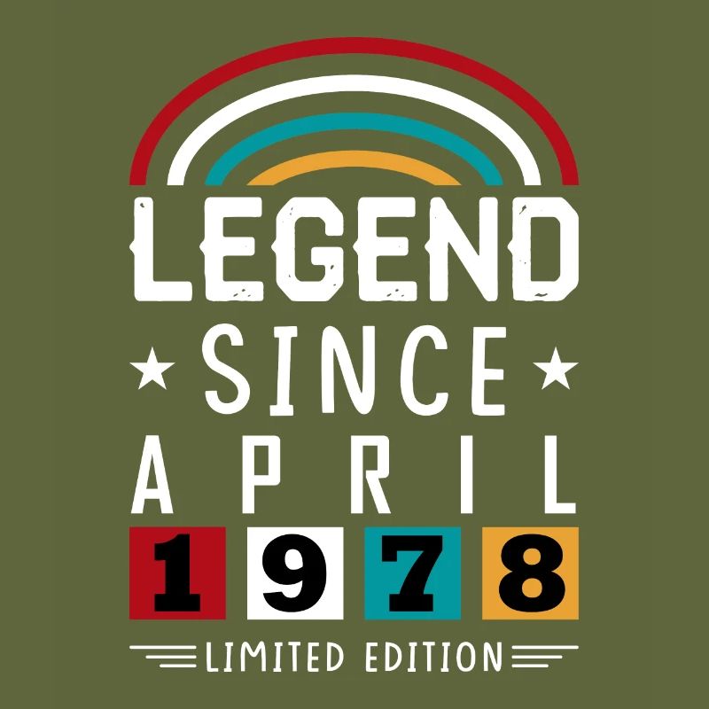 1978 Legend Since Birthday Gift April