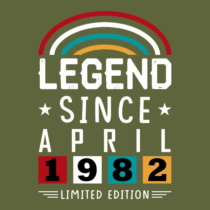 1982 Legend Since Geburtstag Geschenk April