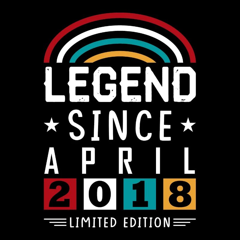 2018 Legend Since Geburtstag Geschenk April