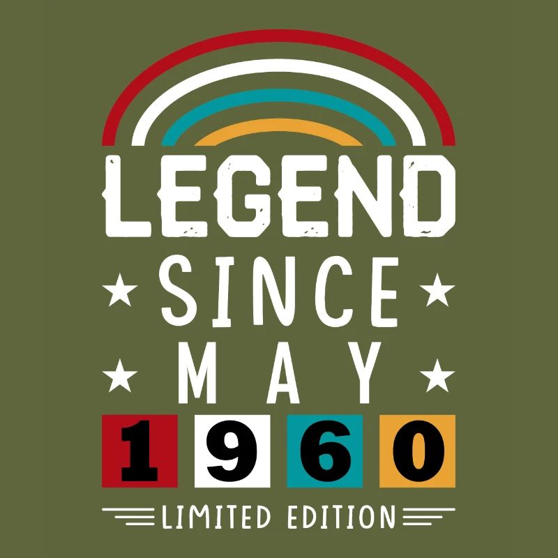 1960 Legend Since Geburtstag Geschenk Mai