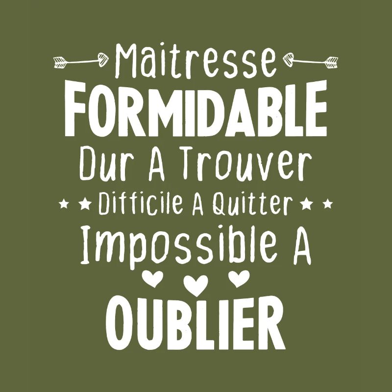 Maîtresse formidable cadeau Maîtresse d'école