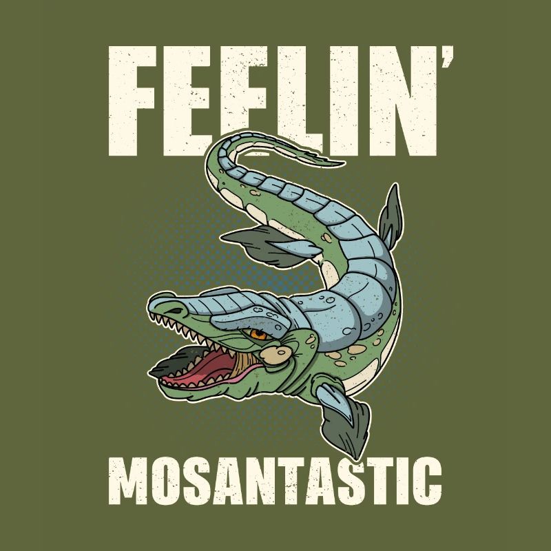 Dinosaurier Urzeit Mosasaurus Spruch Geschenk