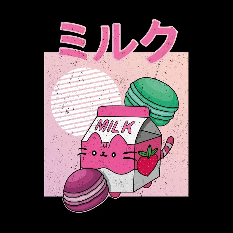 Japan Japanisch Getränk Erdbeere Milkshake